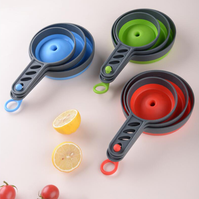 Fertilizer Dispenser - 3Pcs/Set Kitchen Funnel 3Size Plastics Folding