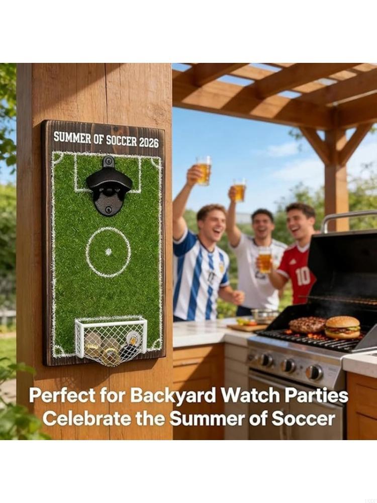 Gardening Tools Description - Decorative Soccer Stadium Bottle Opener Perfect