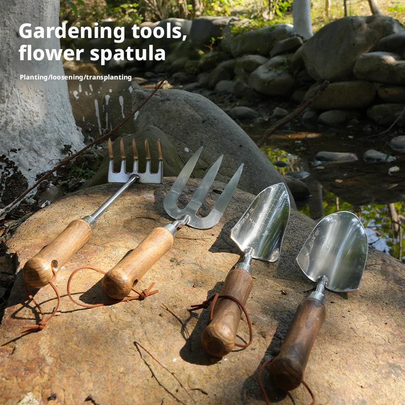Gardening Tools Store - Antique Wood Gardening Household Gardening Shovel