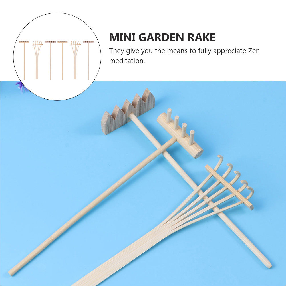6Pcs Mini Zen Garden Rakes Bam - مراجعة Gardening Tools Set وسعره