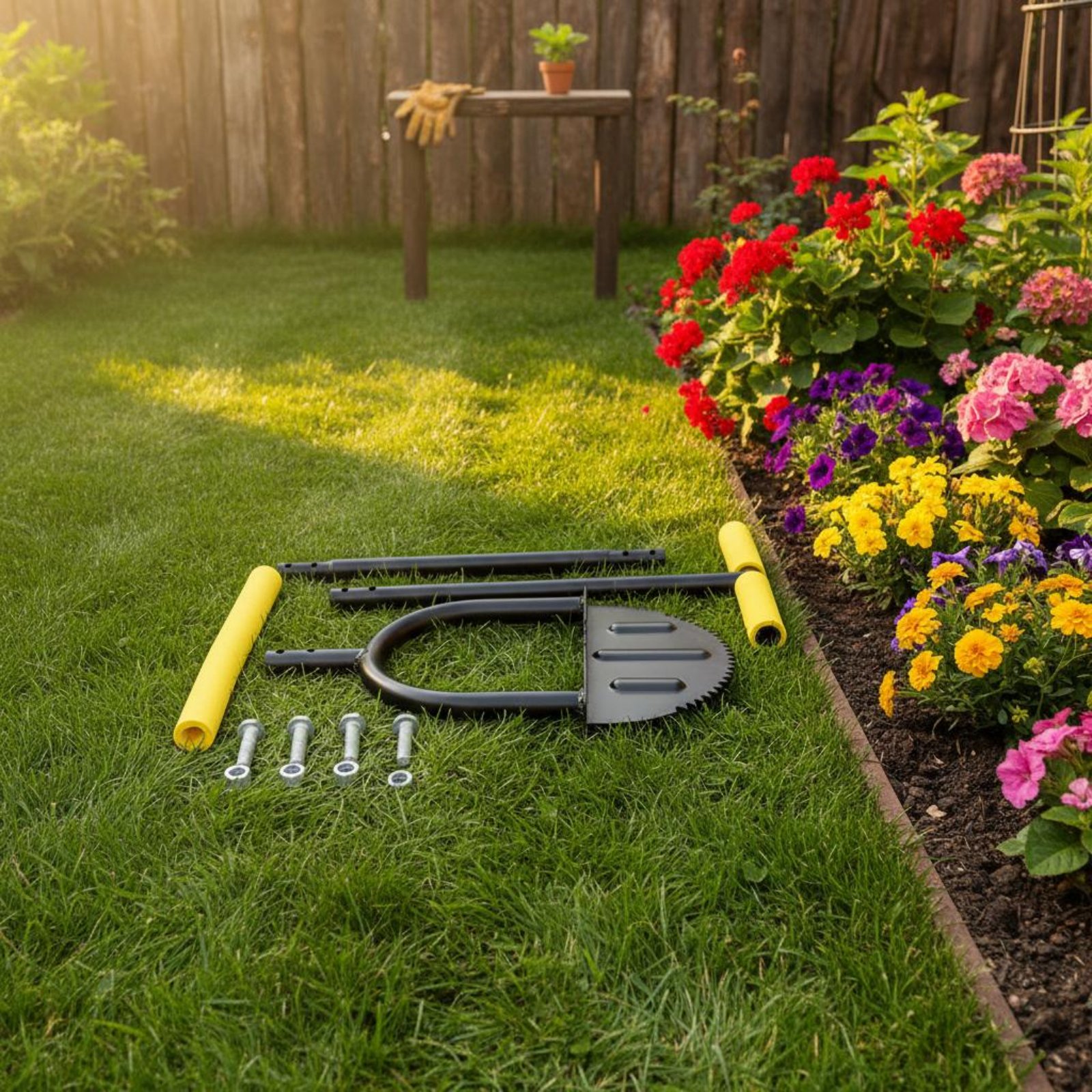 Half Moon Edger Wide Foot Peda - مراجعة Gardening Tools Uses وسعره