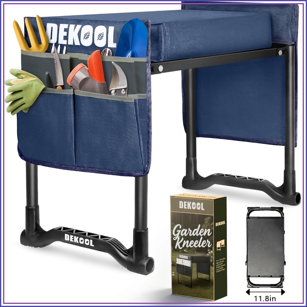 Garden Kneeler and Seat with 3 - مراجعة Gardening Tools Heavy Duty وسعره