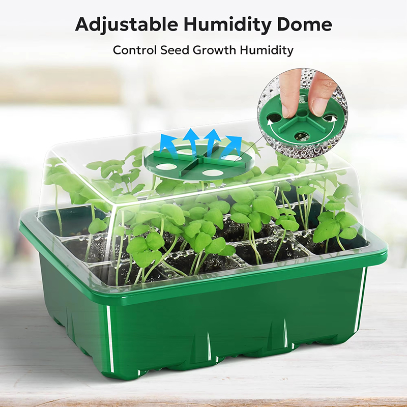 12Grids Seedling Trays Seed St - مراجعة Propagation Tray Dome وسعره