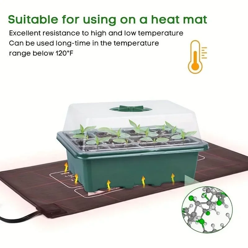 12Grids Seedling Trays Seed St - مراجعة Propagation Tray Dome وسعره