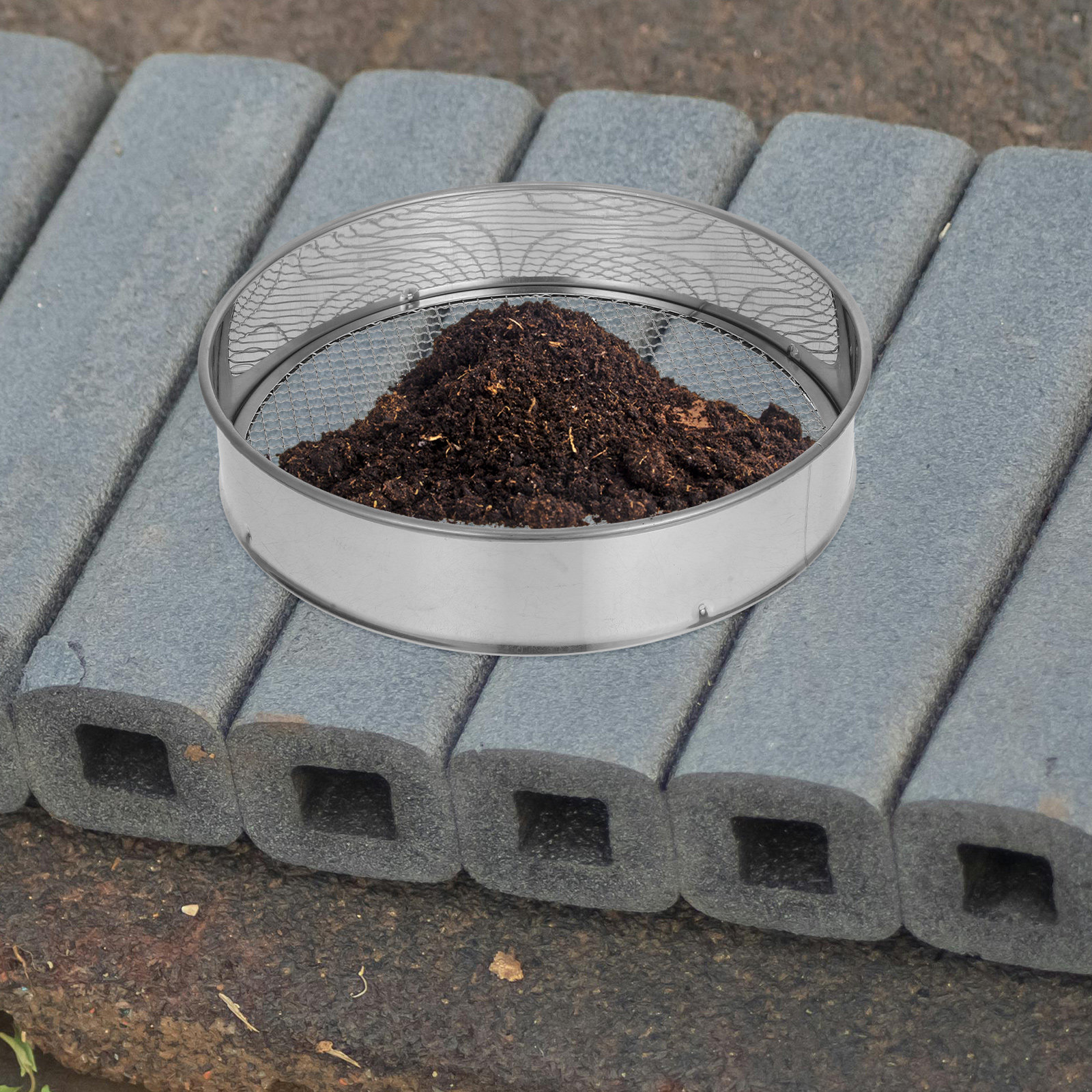 1Set Soil Sieve Set Stainless  - مراجعة Gardening Tools Set وسعره