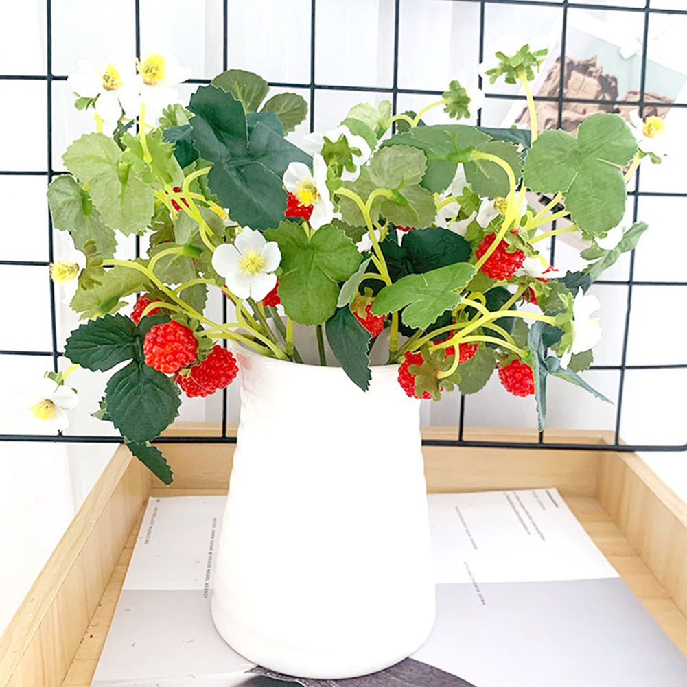 Artificial Red Strawberry Flow - مراجعة Gardening Tools Store وسعره