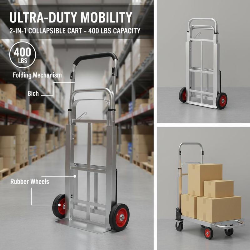Heavy Duty Convertible Dolly 2 - مراجعة Gardening Tools Heavy Duty وسعره