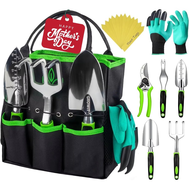 9 Pcs Ergonomic Garden Tool Se - مراجعة Gardening Tools Set وسعره
