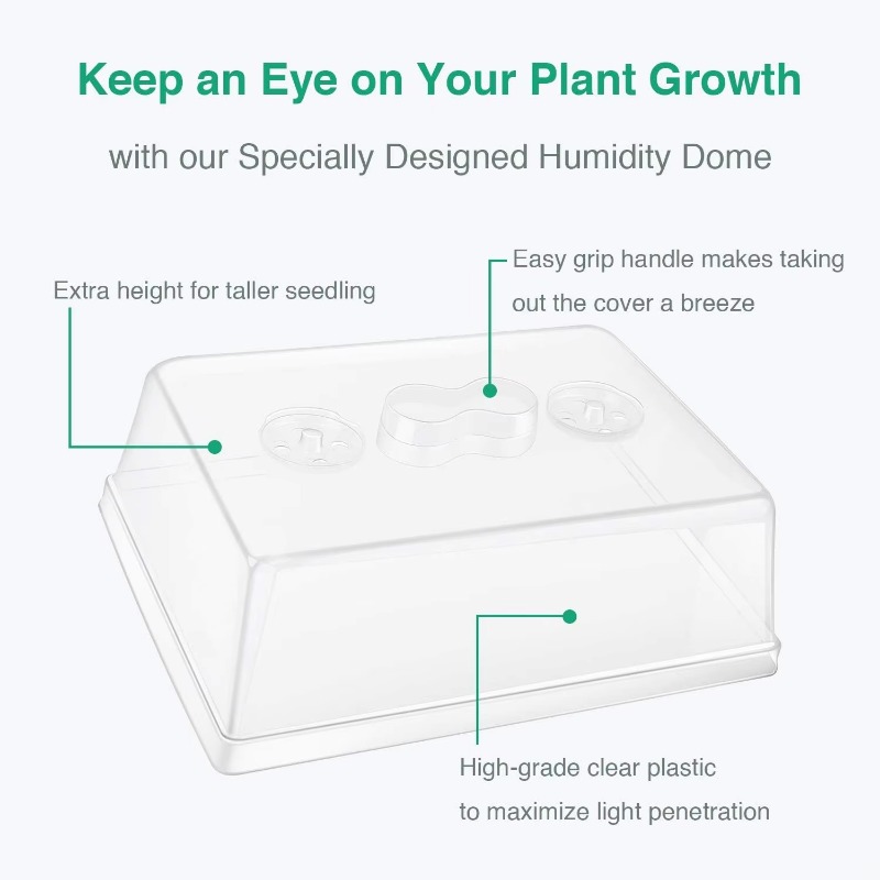 5-Inch plastic humidity dome f - مراجعة Propagation Tray Dome وسعره