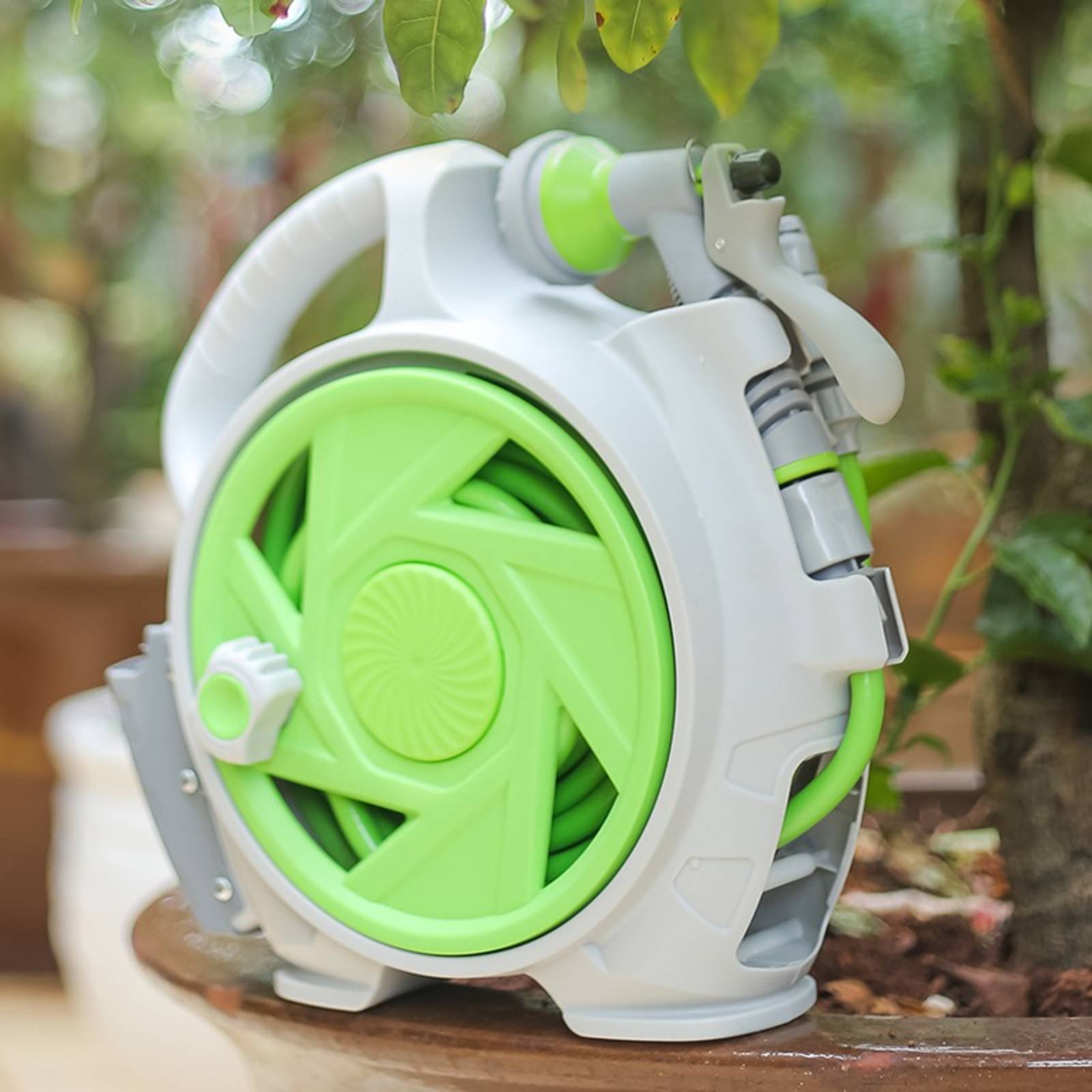 Hand-Carry Water Hose Reel sna - مراجعة Gardening Tools Set وسعره