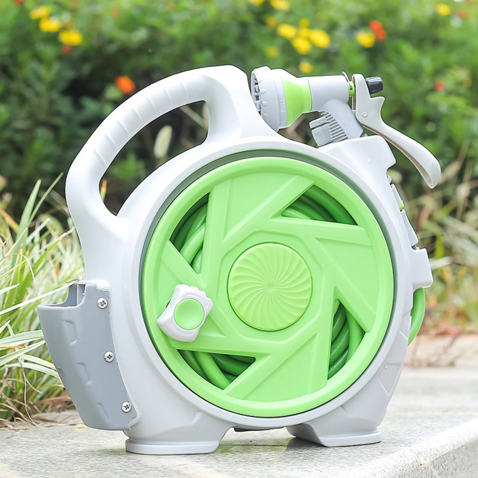 Hand-Carry Water Hose Reel sna - مراجعة Gardening Tools Set وسعره