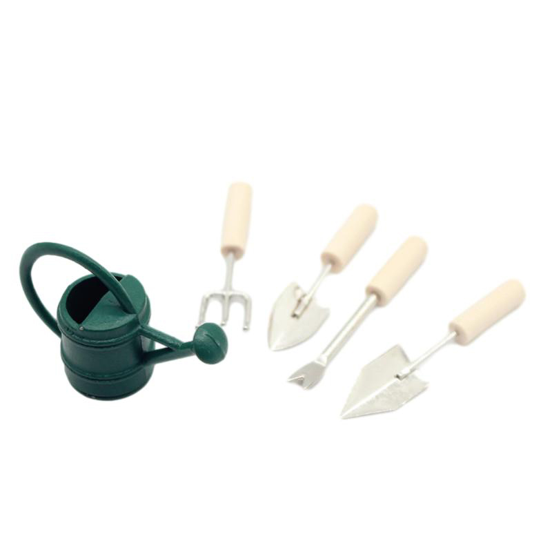 1:12 Dollhouse Miniature Garde - مراجعة Gardening Tools Hoe وسعره