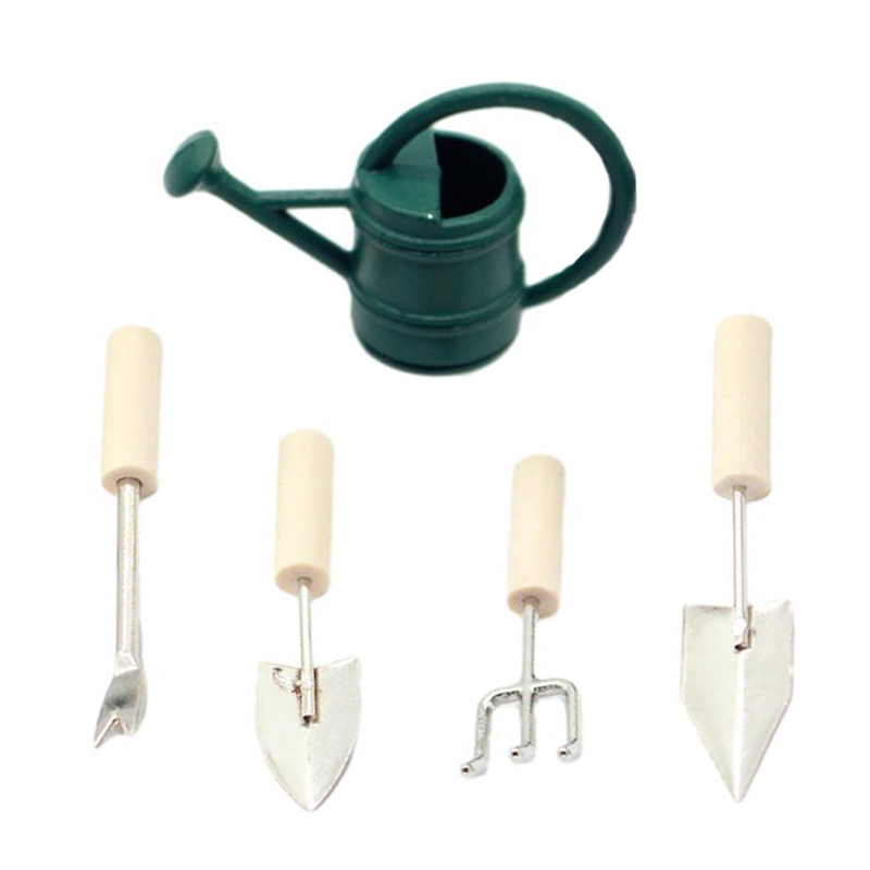 1:12 Dollhouse Miniature Garde - مراجعة Gardening Tools Hoe وسعره