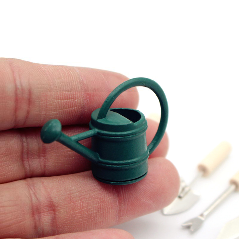 1:12 Dollhouse Miniature Garde - مراجعة Gardening Tools Hoe وسعره