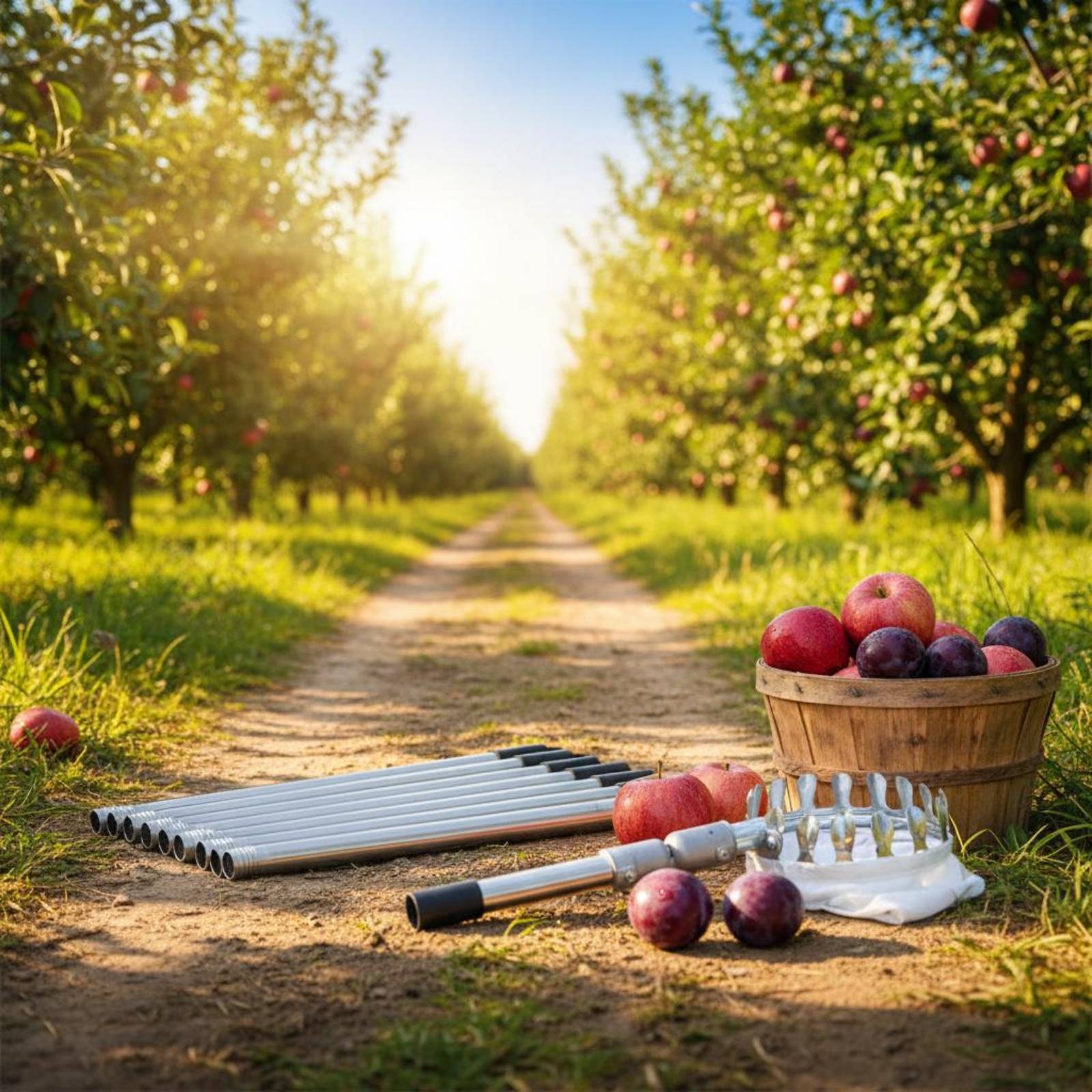 Fruit Picker with Net Bag Adju - مراجعة Gardening Tools Uses وسعره