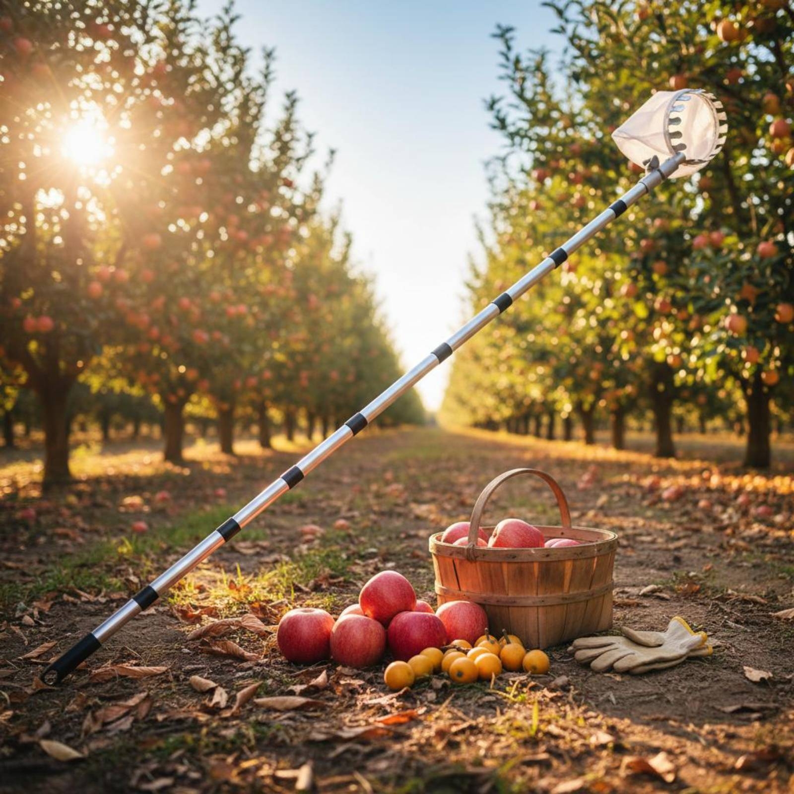 Fruit Picker with Net Bag Adju - مراجعة Gardening Tools Uses وسعره