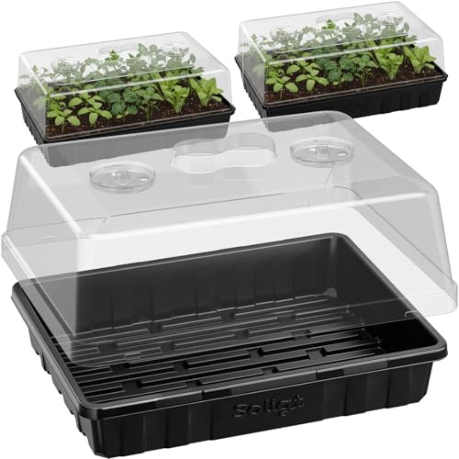 Thick Plastic] Strong Seed Sta - مراجعة Propagation Tray Dome وسعره
