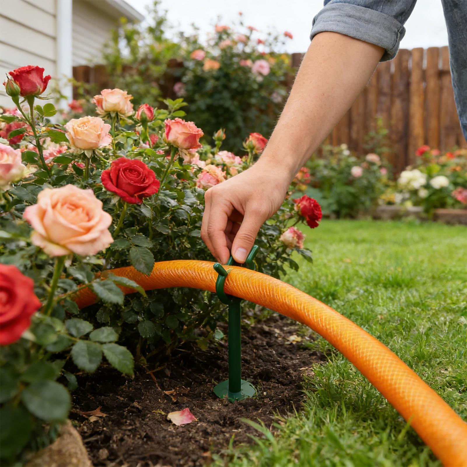 Garden Hose Bracket Irrigation - مراجعة Gardening Tools Guide وسعره