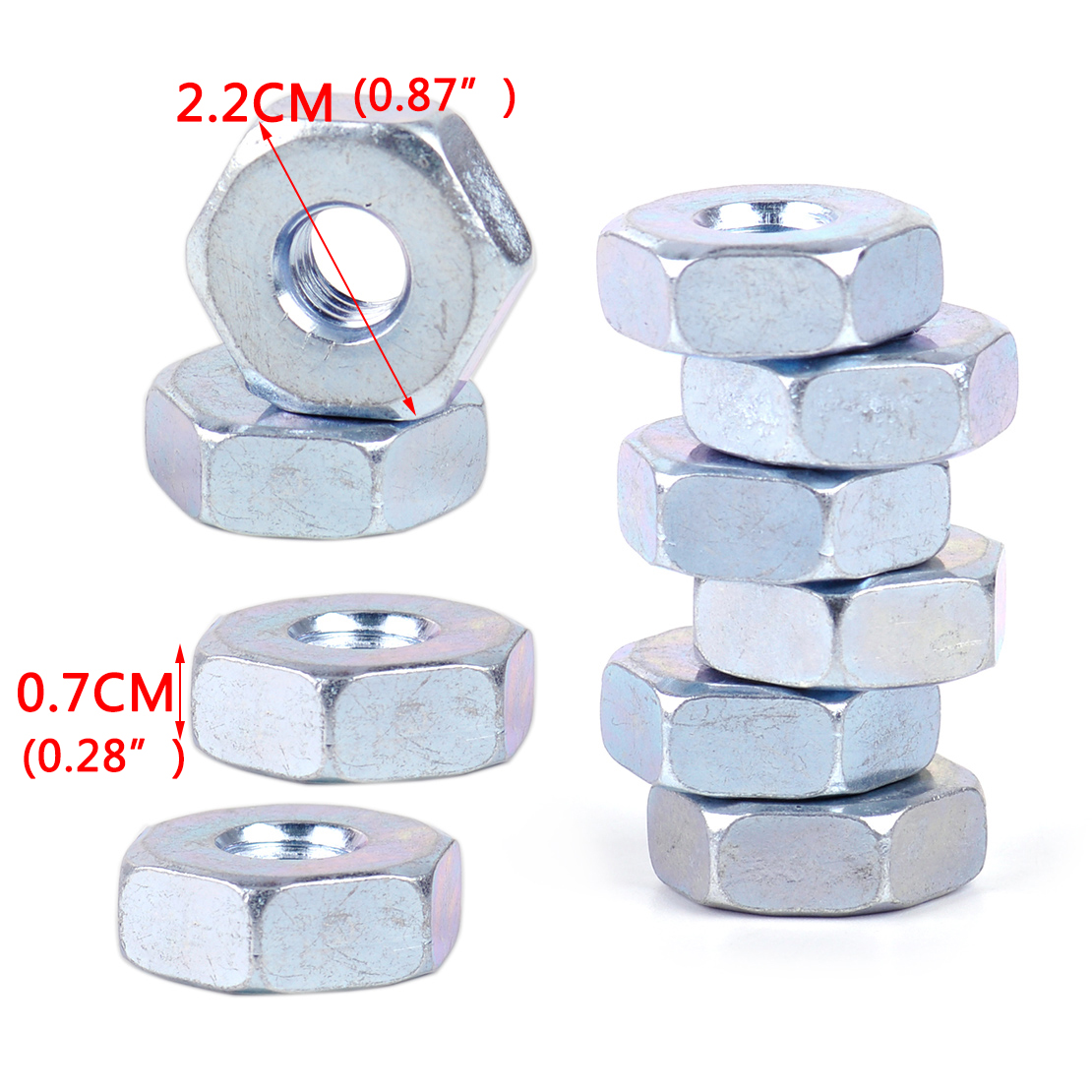 10Pcs M8 Guide Bar Nut fit for - مراجعة Gardening Tools Guide وسعره