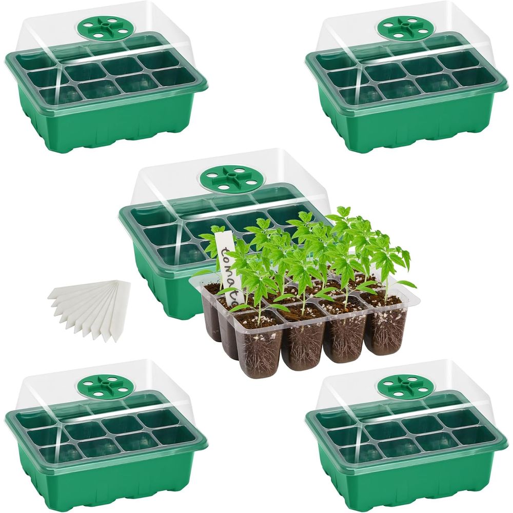 5-Pack Seed Starter Trays, See - مراجعة Propagation Tray Dome وسعره