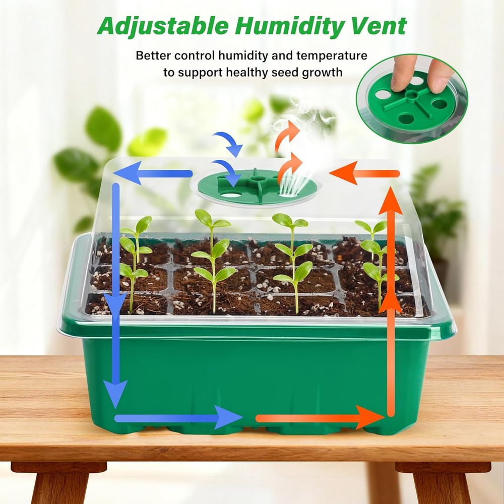 5-Pack Seed Starter Trays, See - مراجعة Propagation Tray Dome وسعره