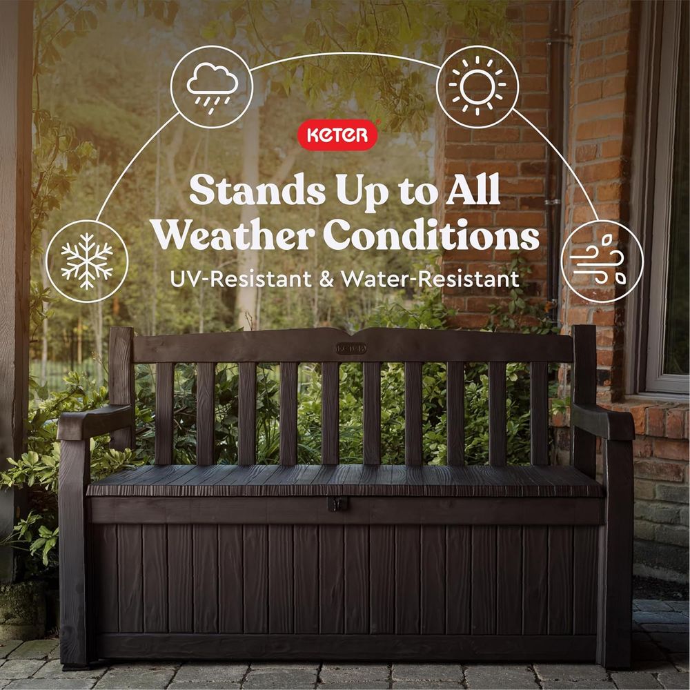 70 Gallon Storage Bench for De - مراجعة Gardening Tools Store وسعره