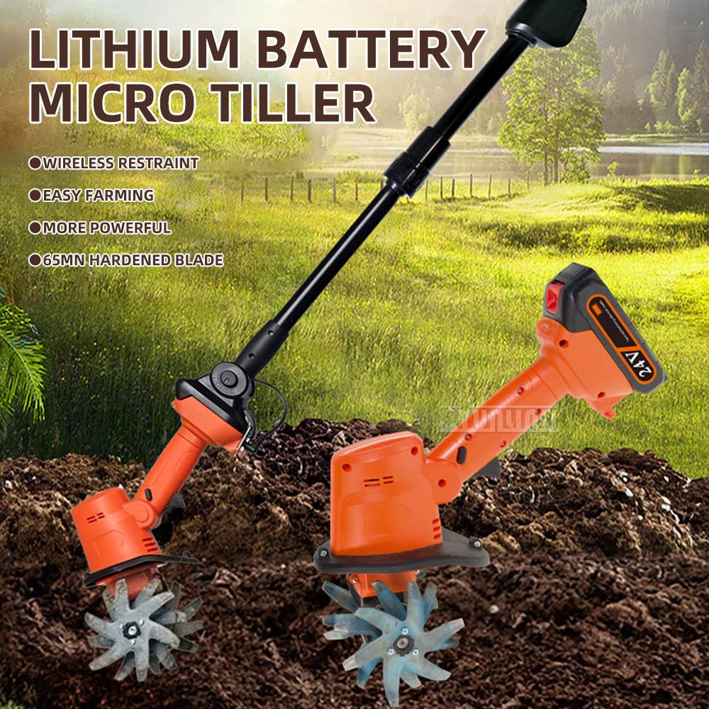 Lithium Ion Micro Tiller Elect - مراجعة Gardening Tools Hoe وسعره