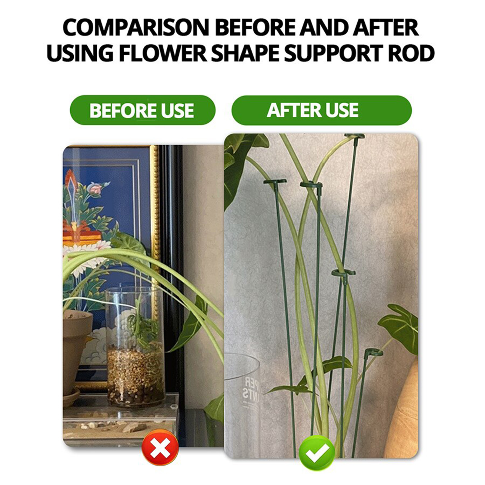 5pcs Plant Supports Stakes Flo - مراجعة Gardening Tools Hoe وسعره
