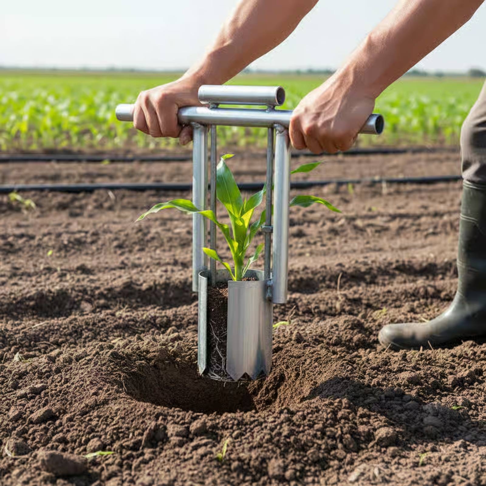 Handheld Tray Transplanter wit - مراجعة Gardening Tools Uses وسعره